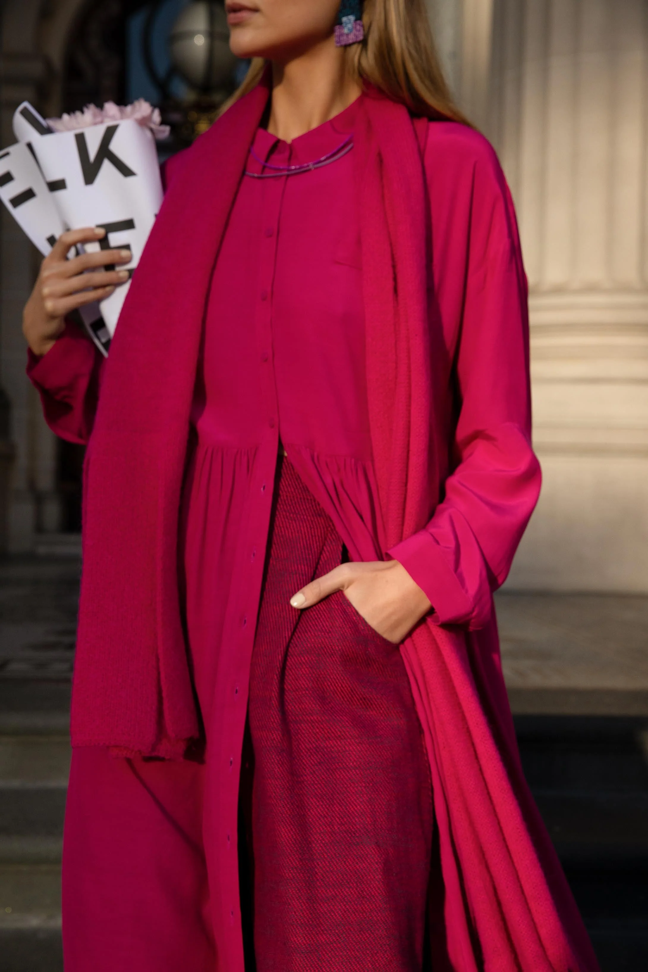 Agna Fringe Scarf - Image 5