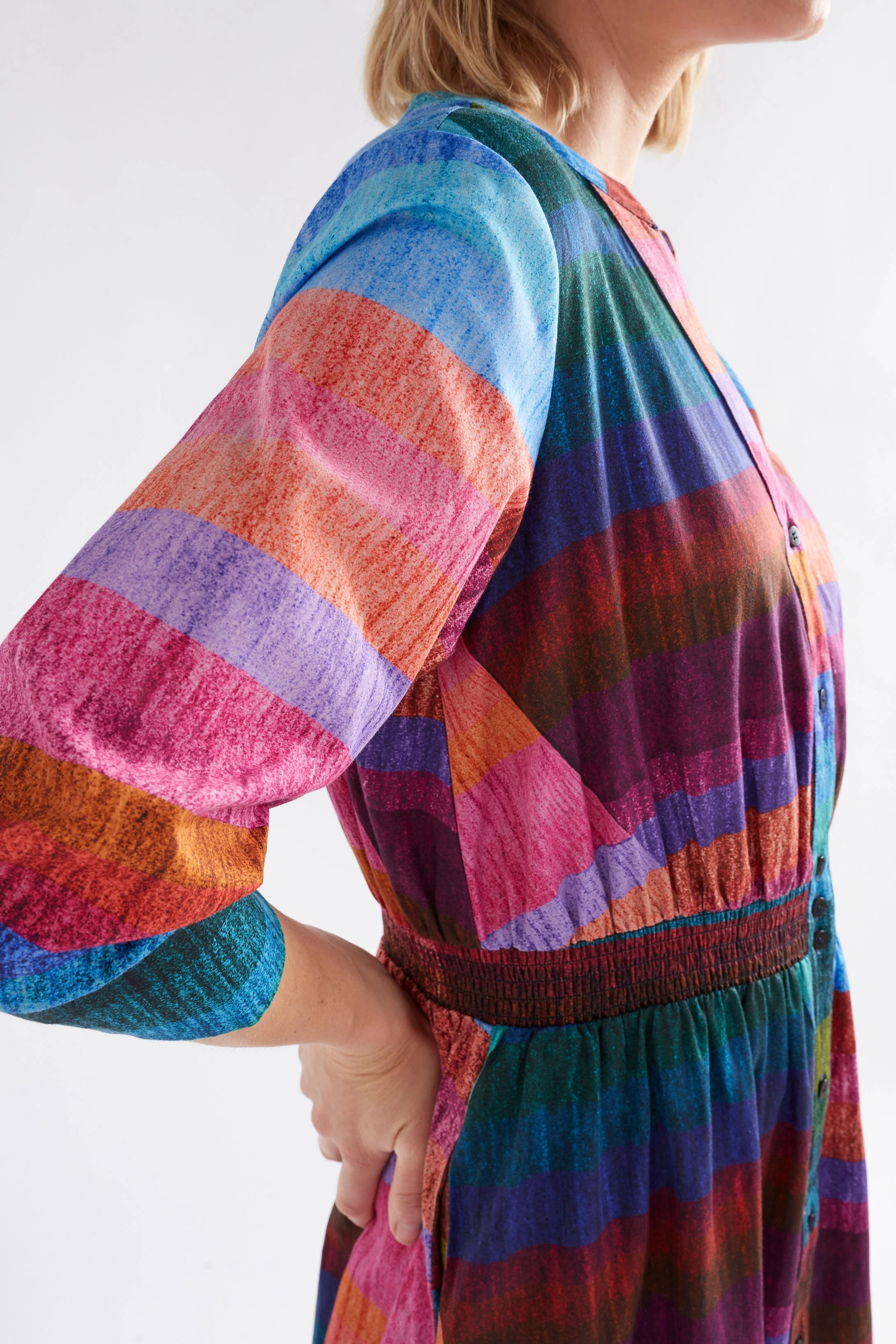 Gia 3/4 Sleeve Shirt Dress - Image 8