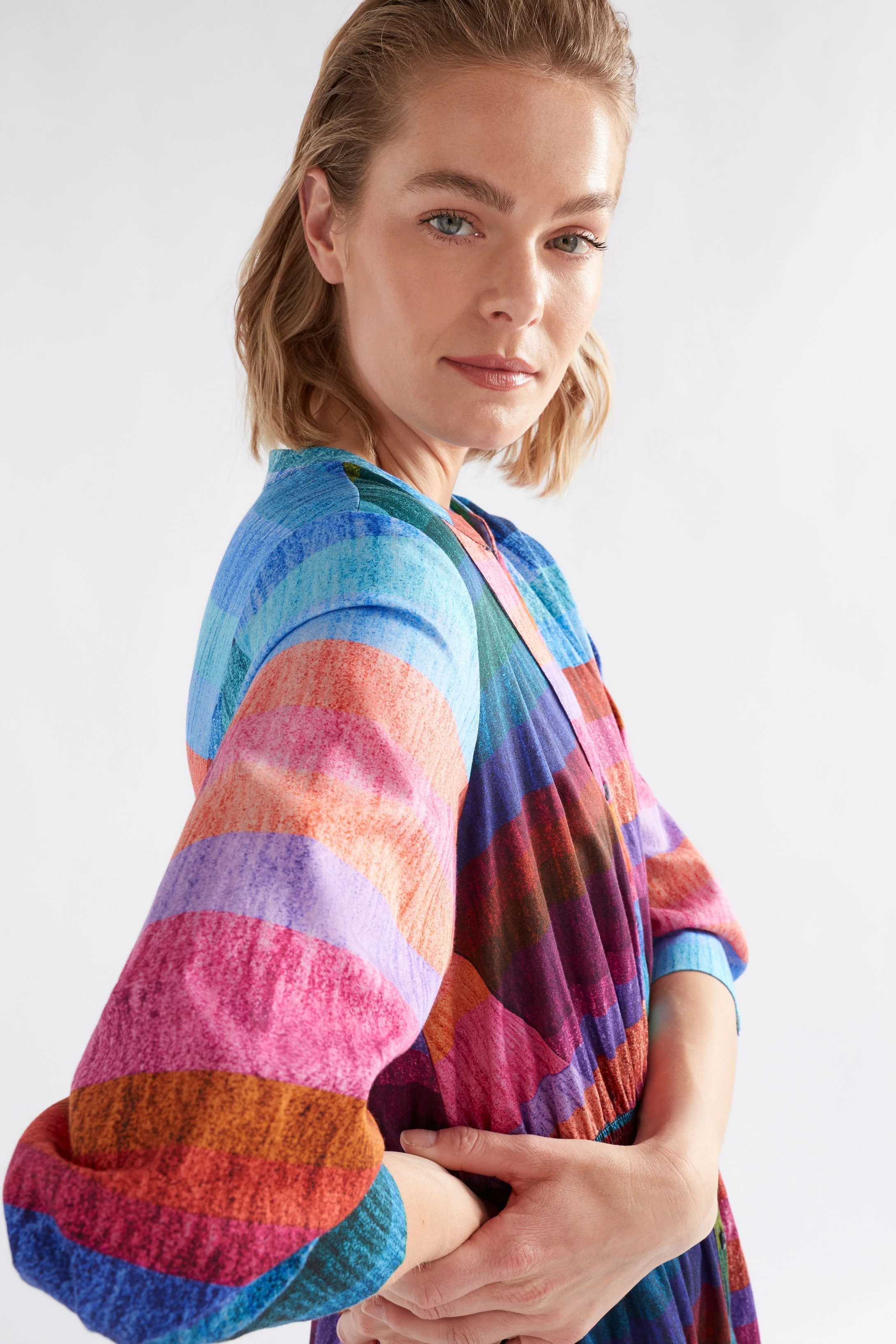 Gia 3/4 Sleeve Shirt Dress - Image 9